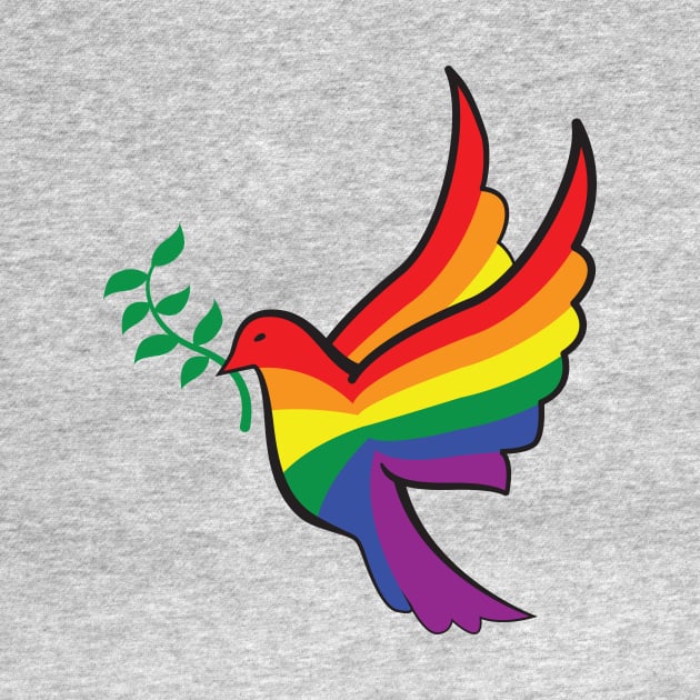 Rainbow Dove by RudDesigns